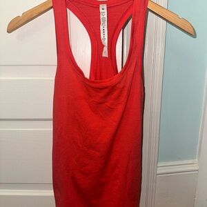 Women's Coral Lululemon Swiftly Tech Tank Top Size 4